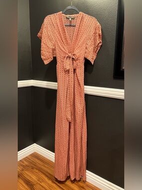 winter kate floral maxi dress Winter Kate Multicolour Silk Kimono Style Maxi Dress Size S